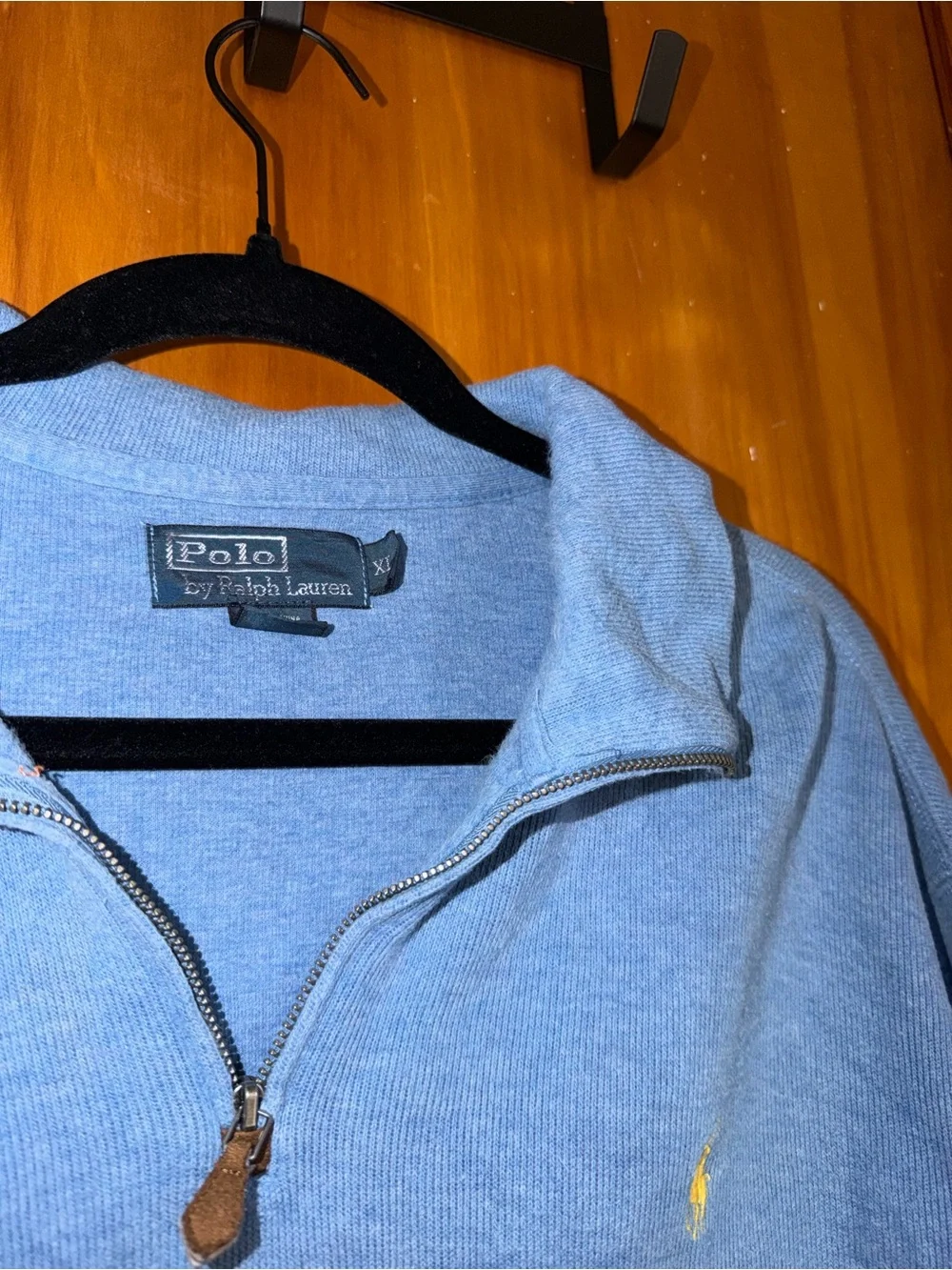 Polo by Ralph Lauren Light Blue Quarter-Zip Long Sleeve XL